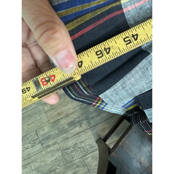 Vintage Jones New York Women's Cotton Blend Plaid Blazer Dress Size Medium - Picture 7 of 7